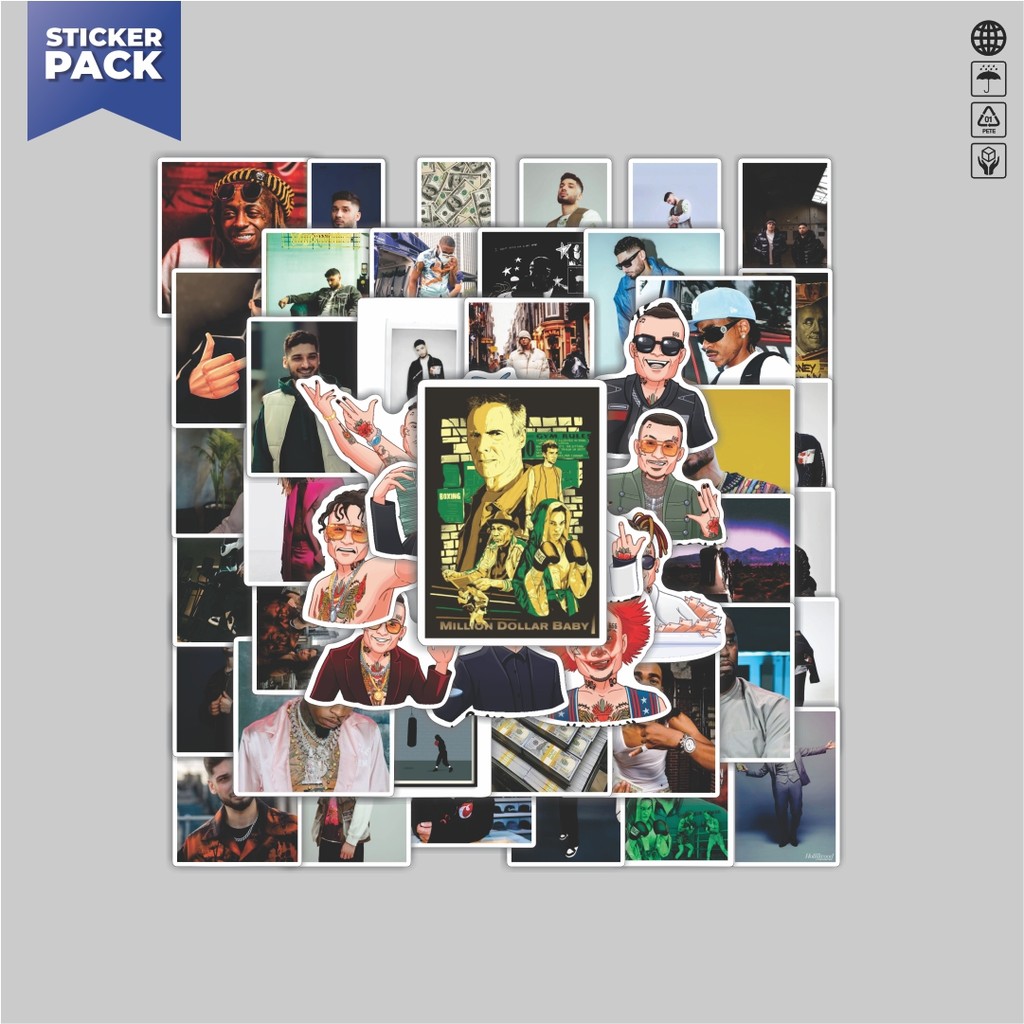 

[100PCS]Stiker Pack Stiker Rich Boy Milioner Aesthetic Vinyl Anti Air Dekorasi Sticker Laptop Buku Journal Koper Helm Casing HP Gitar Helm Skateboard