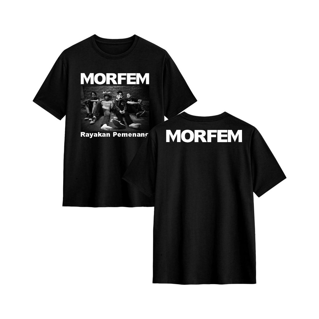 Kaos Band MORFEM | Rayakan Pemenang | Kaos Band Premium | 100%Cotton Combed 24s baju