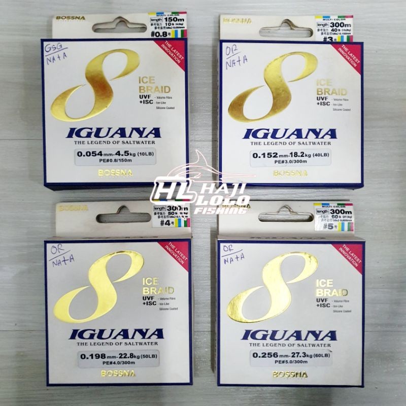 Benang Pe Bossna Iguana X8 BY JJS