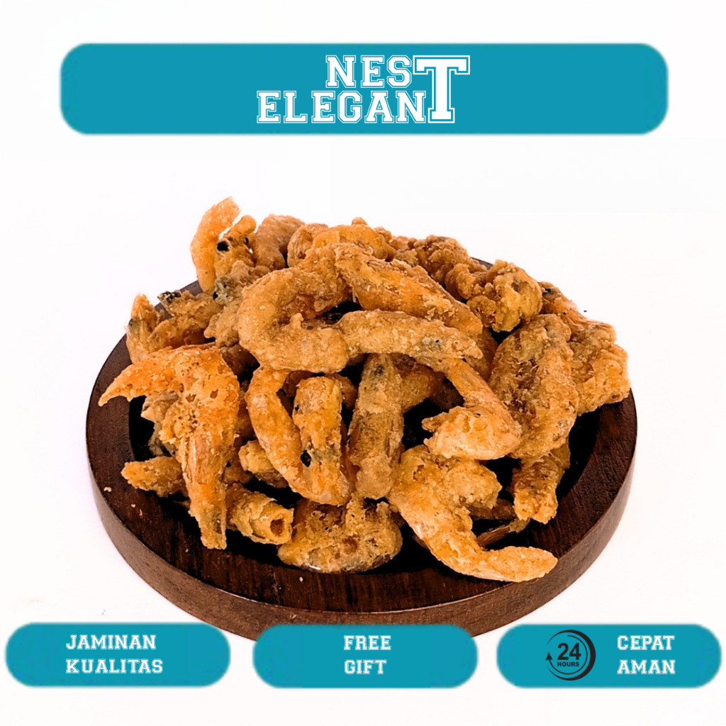 

Sejagad Keripik Udang Crispy Asin Gurih Cemilan Udang Crispy 250gr