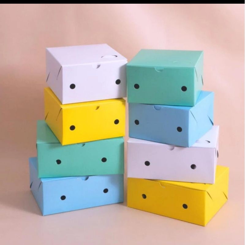 Dus Snack Kotak Kue Cemilan Makanan Kecil 14x12x7  100 pcs