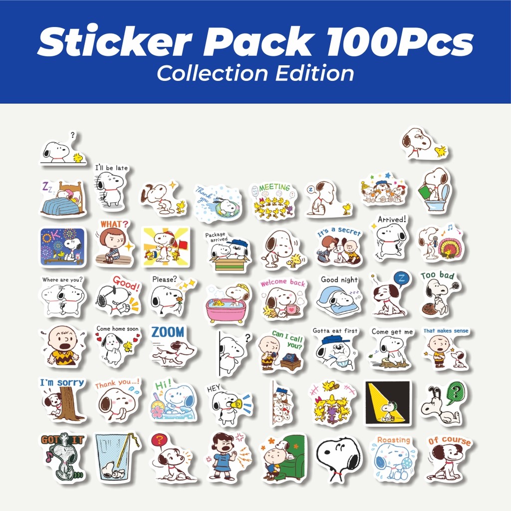 

Hot Stiker Kartun Snoopy V36 Lucu Anti Air Stikers Berperekat Waterproof Sticker Decal Buat Motor Helm Buku Journal Koper Casing HP Laptop Botol Minum