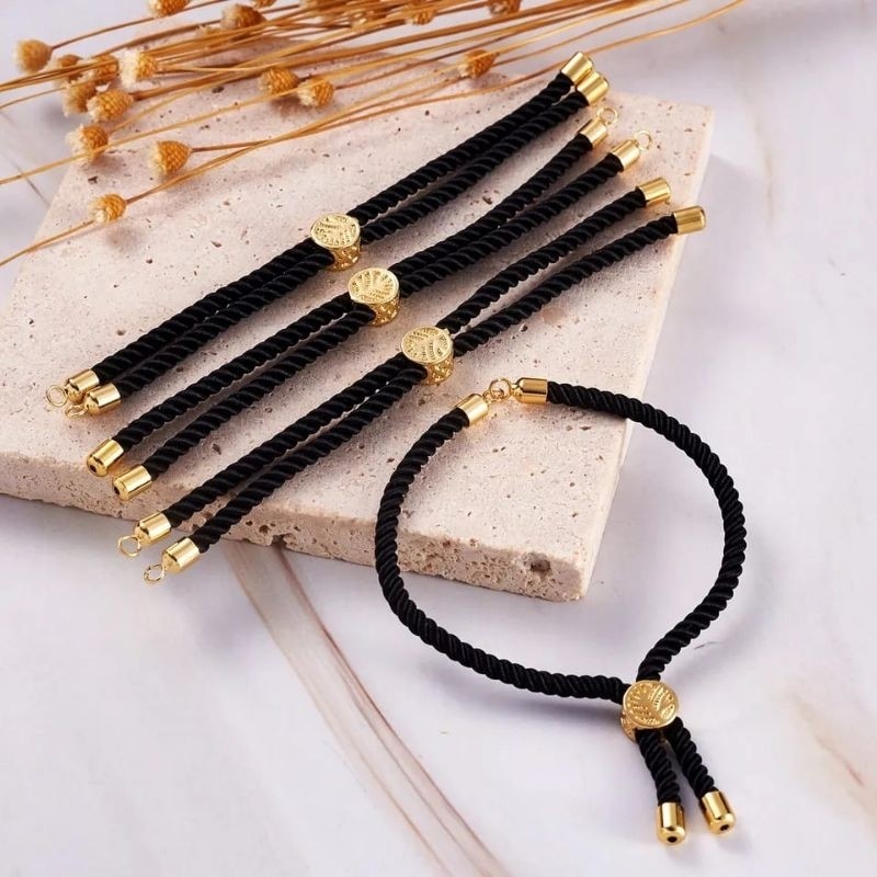 Gelang Tali Serut Hongkong Pandora Untuk Liontin Emas