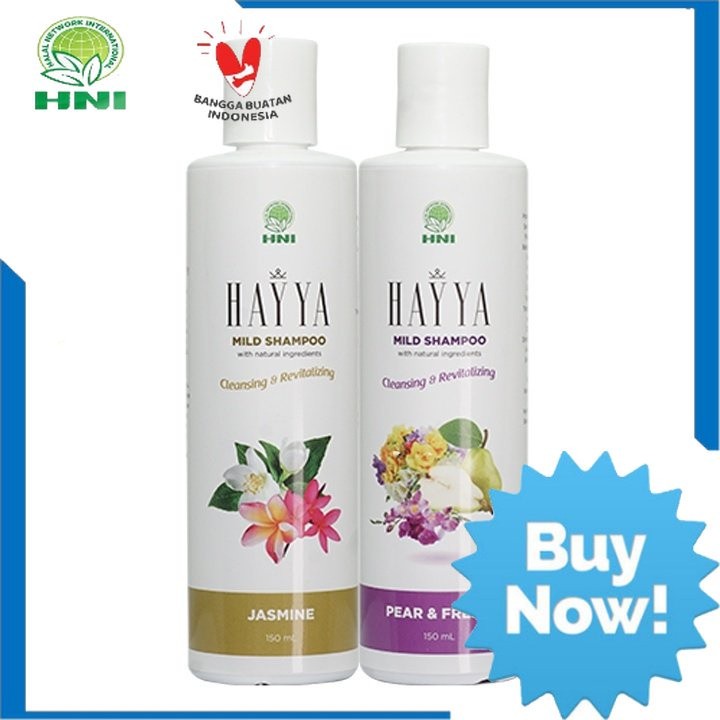 HNI HPAI - SHAMPOO HERBAL SAMPO PERAWATAN RAMBUT RUSAK DAN KERING OBAT KETOMBE HAYYA MILD SHAMPO PRI