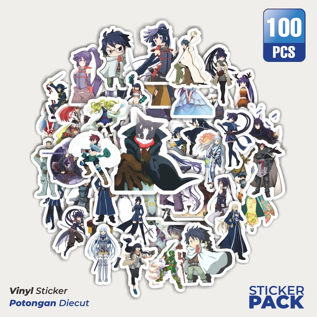 

Terbaru! 50 pcs Stiker Anime Log Horizon Char Mix 1 Dekorasi Lucu Kreatif untuk Notebook, Skateboard, HP