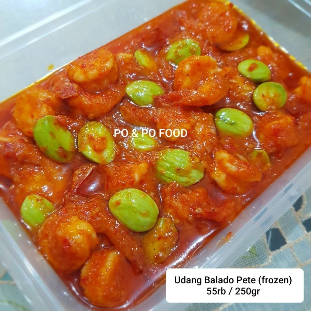 

Udang Balado Pete 250gr Frozen | Udang Kupas Sambal Pete | Lauk Frozen Praktis Home Made Sayur Rumahan Sambalado Sambel Beku Instan Ready to eat makanan siap saji instant food murah enak lezat seafood