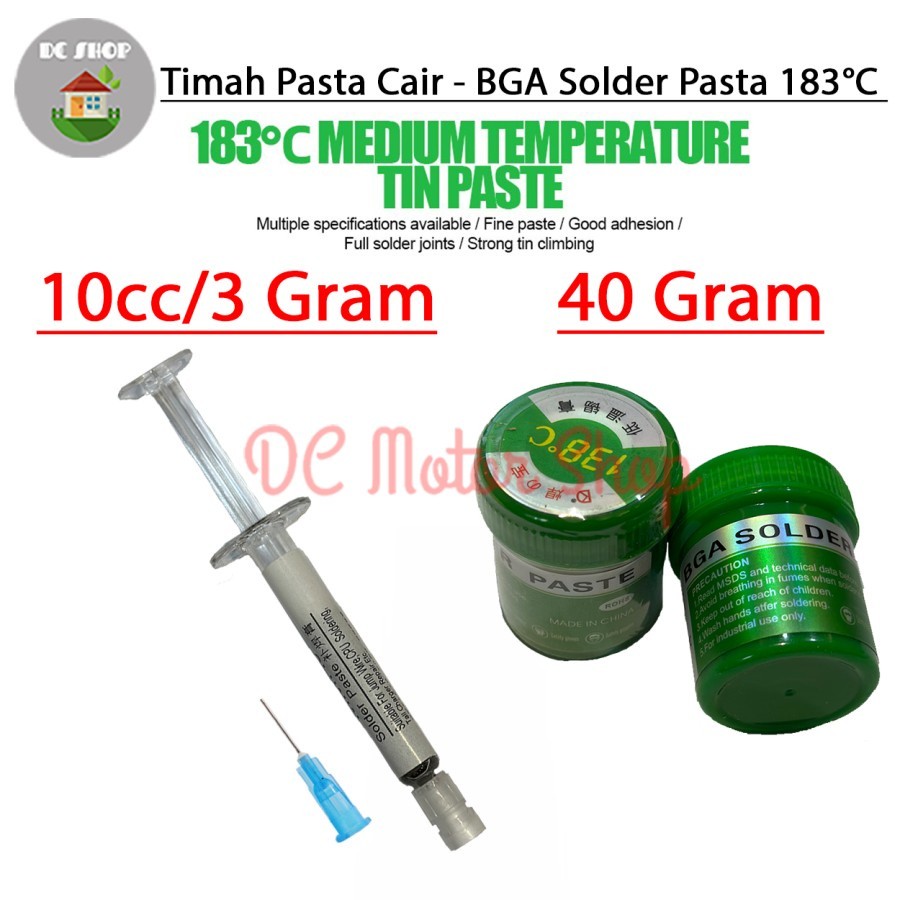 TIMAH PASTA - TIMAH CAIR - TIMAH SOLDER PASTA UNTUK MENCETAK KAKI IC