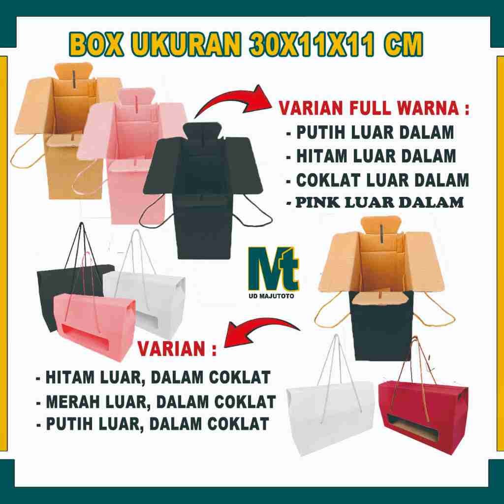 

Box 30x11x11 Cm/Box Tas / Box Kue Kering / Kardus Polos