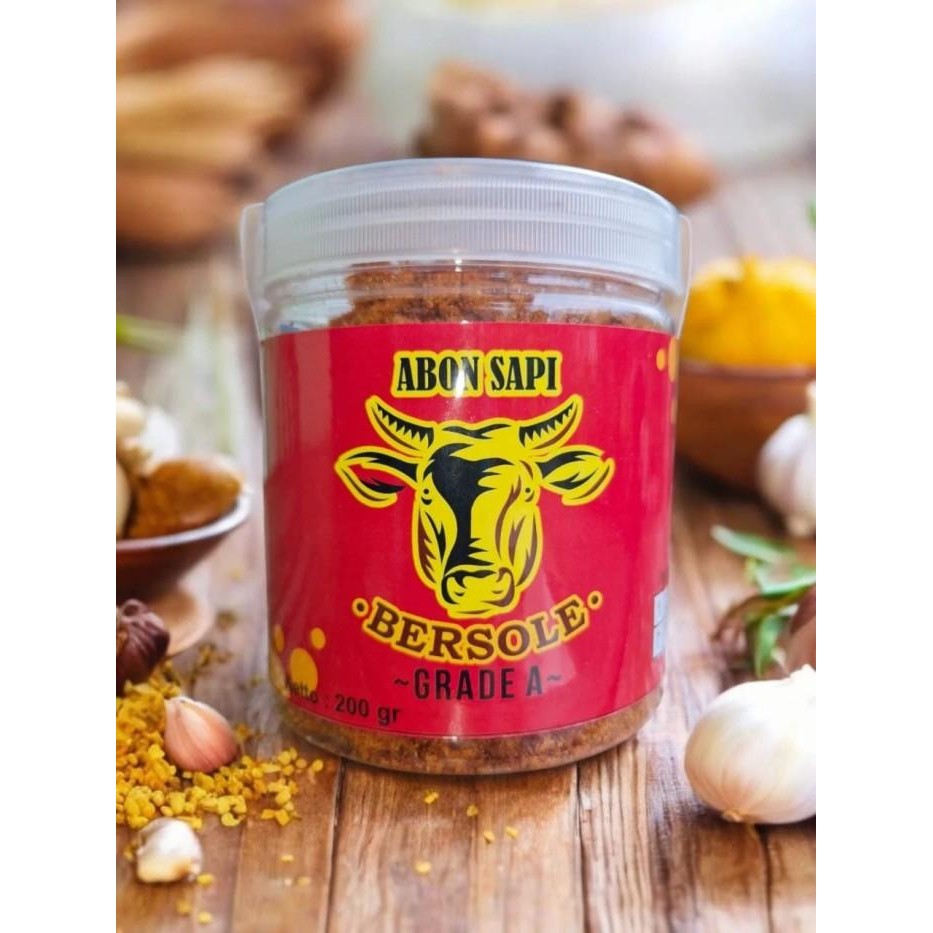 

abon sapi bersole rasa original gurih dan lezat grade A