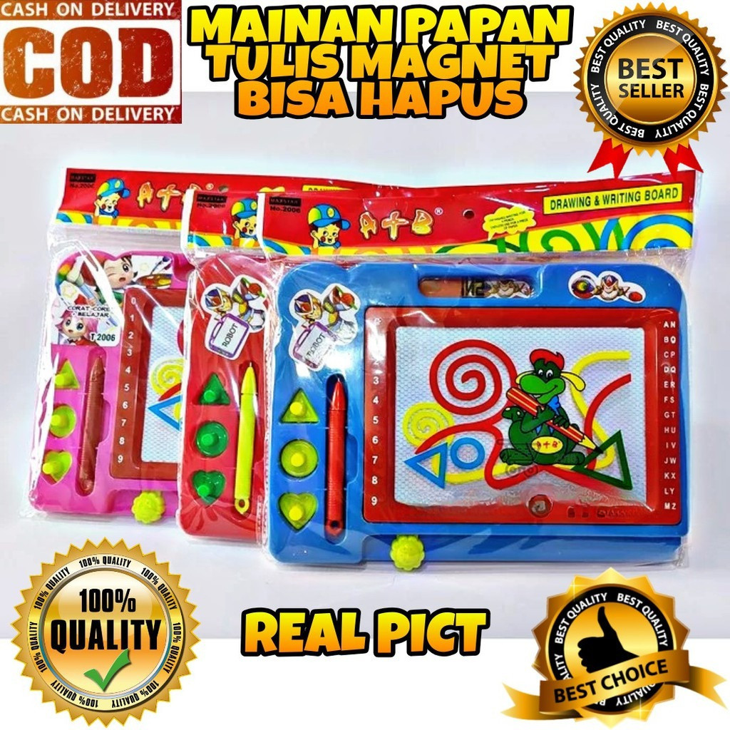 

Mainan Anak – Papan Tulis Magnetik Drawing Board Hapus