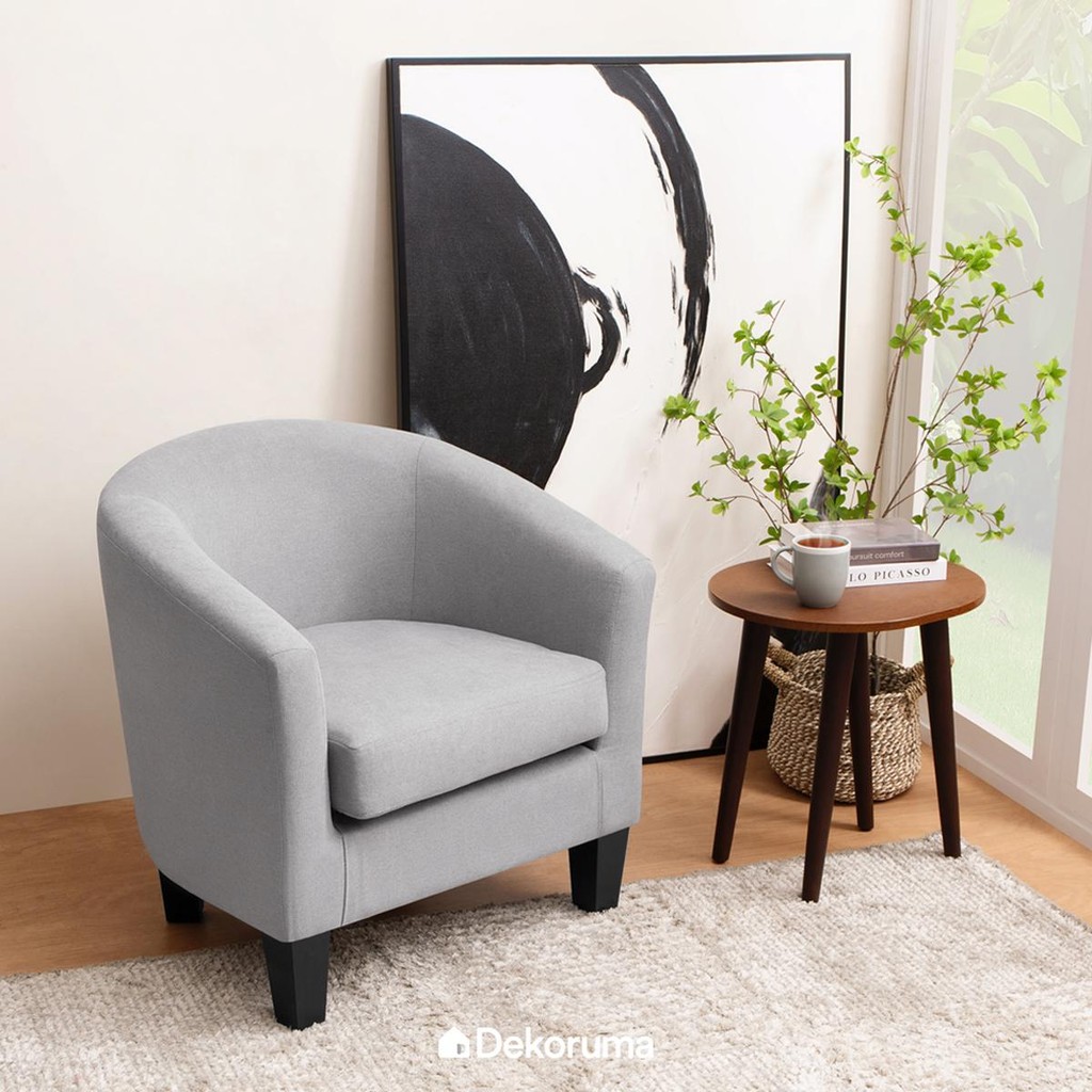 Dekoruma KARA Sofa 1 Dudukan / Sofa Ruang Tamu Minimalist / Single Seater Sofa