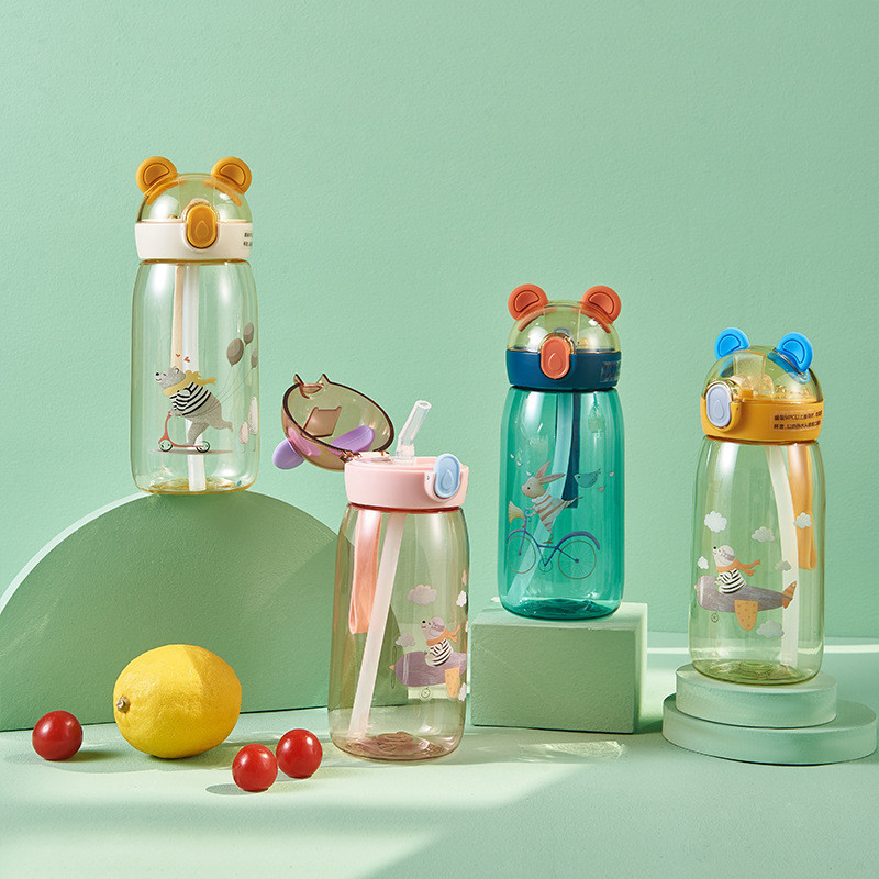 Botol Air Sekolah Lucu Beruang Minum Anak 650ml-500ml