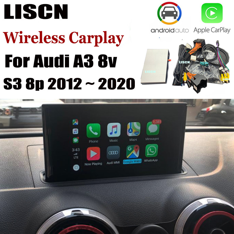 Wireless wifi Carplay For Audi A3 8v S3 8p MMI 3G 2010 ~ 2020 Adapter Android carlife OEM Display Im