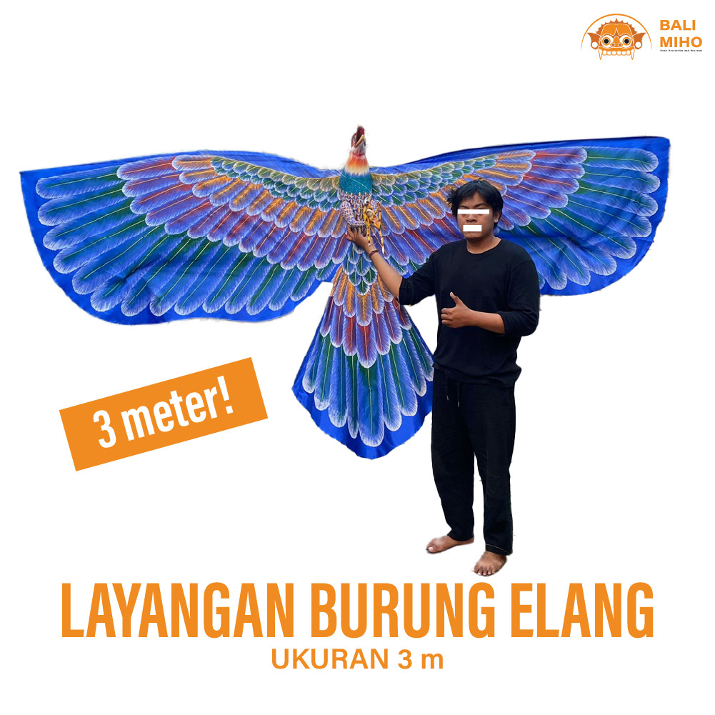Layangan Burung Elang 3 meter - Layangan Rajawali - Layangan Burung Garuda - Layangan Lipat - Layang