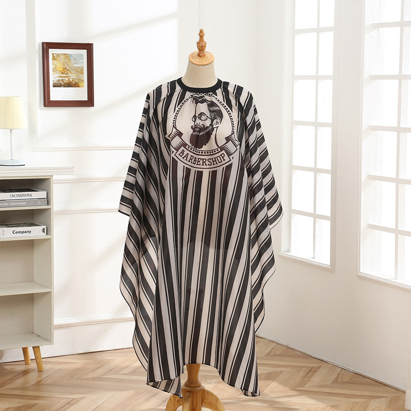 ​​Kain Kip Barbershop Jumbo ​​Apron Pangkas Rambut Motif Barber Pole Kain