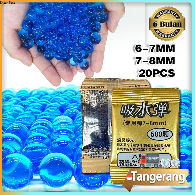 Refill Watergel Blaster Peluru Water 6-7mm 7-8mm / Hydrogel Jelly Refill Peluru Air Bahan Jelly