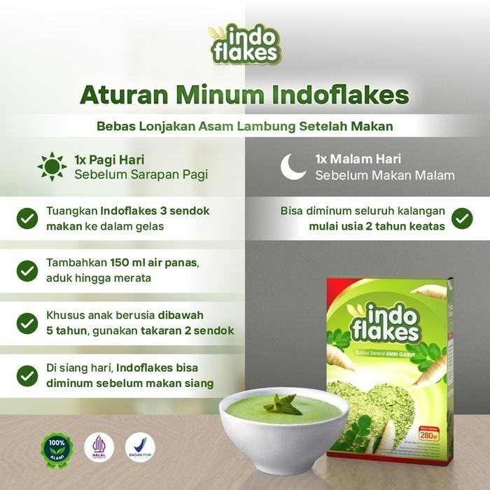 

INDOFLAKES BUBUR KESEHATAN – sarapan sehat instan | daun kelor alami | tinggi protein | cocok untuk diet | praktis & bergizi
