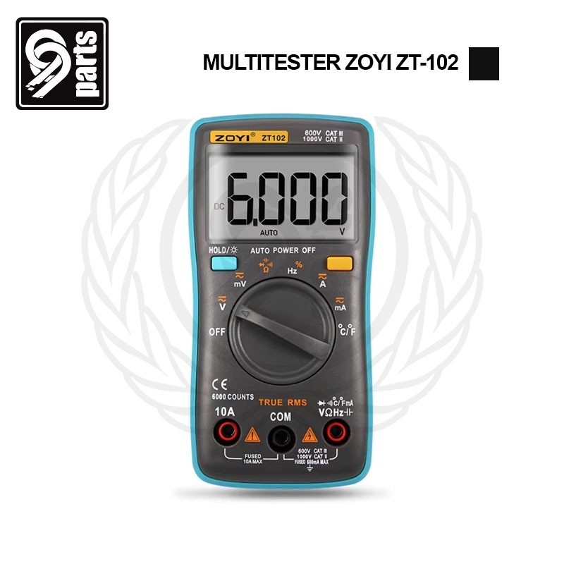 Multitester Digital Zoyi Zt102 Original / Avometer Digital Zoyi / Zotek Zt102 / Multitester Digital 