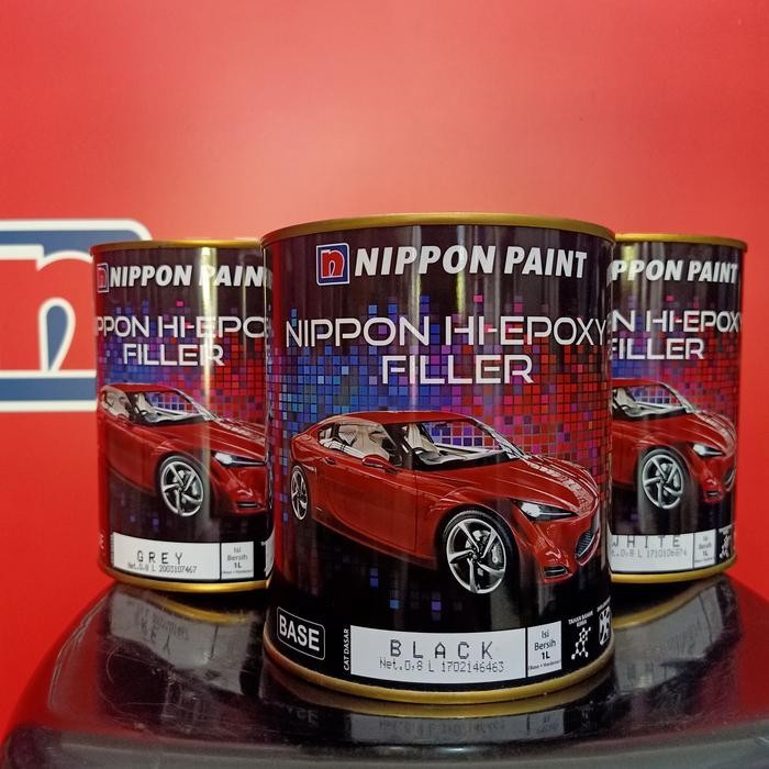 Nippon Hi Epoxy Filler + Hardener, Nippon paint hi epoxy filler, nippon hi epoxy 2 komponen + harden