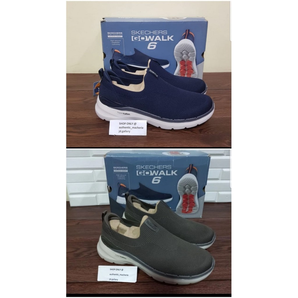 ORIGINAL SALE 70% SEPATU SKECHERS GO WALK 6 WARNOCK 216267 MEN
