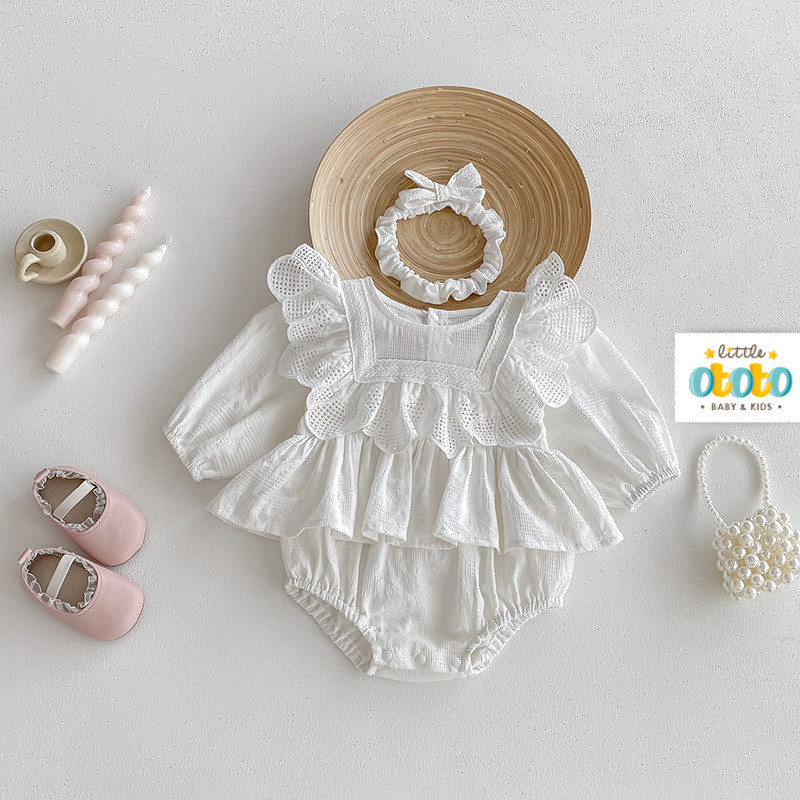 Romper Bayi Premium PIA - baby Newborn Baju pesta Perempuan Aqiqah Manyue Baptis