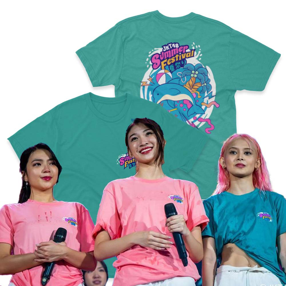 HIRO.SHOP T-Shirt Kaos JKT48 Summer Festival 2023 Katun Combed 30s