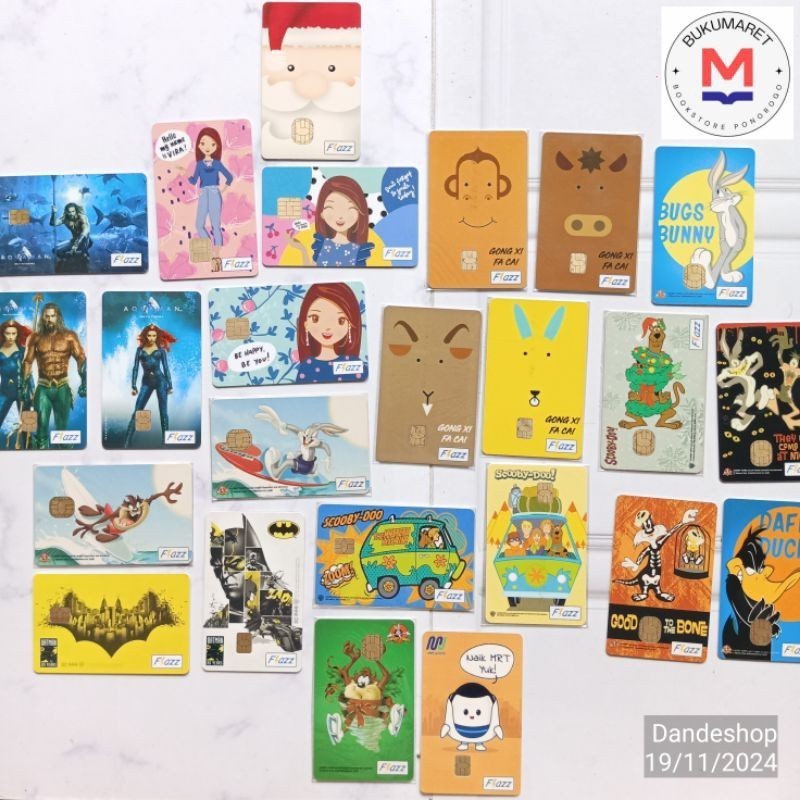 Kartu BCA Flazz Gen1 Kartun LOONEY TUNES Scooby Doo Batman Vira Aquaman Shio - TOKO DANDES