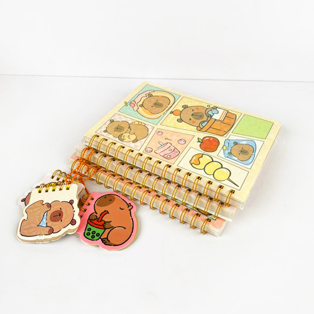 

Capybara + Mini Notebook Buku Tulis Anak Karakter Hewan Lucu Ukuran A5 13 x 19 cm Jurnal Diary Kids Book Catatan