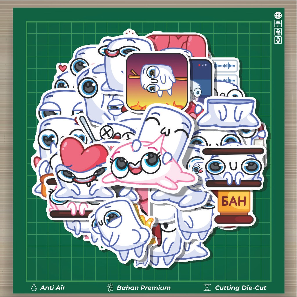 

HOT 50 PCS STIKER Stiker Marshmellow Stiker Fashion Cars Decal Dingin Kartu Album Custom Vinyl Anti Air- Sticker Aesthetic Buku Journal Koper Casing HP Tablet Laptop Helm Motor Botol Minum
