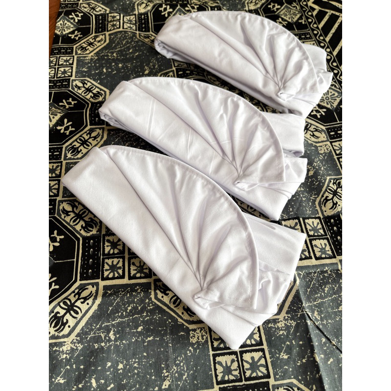 << SALE >> Udeng Polos Jadi dan Lembaran | udeng putih | udeng hitam Qy-8