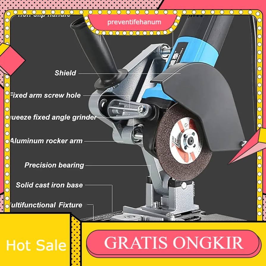 Dudukan gerinda tangan stand grinder penyangga gerinda Angle Grinder Stand Yukido