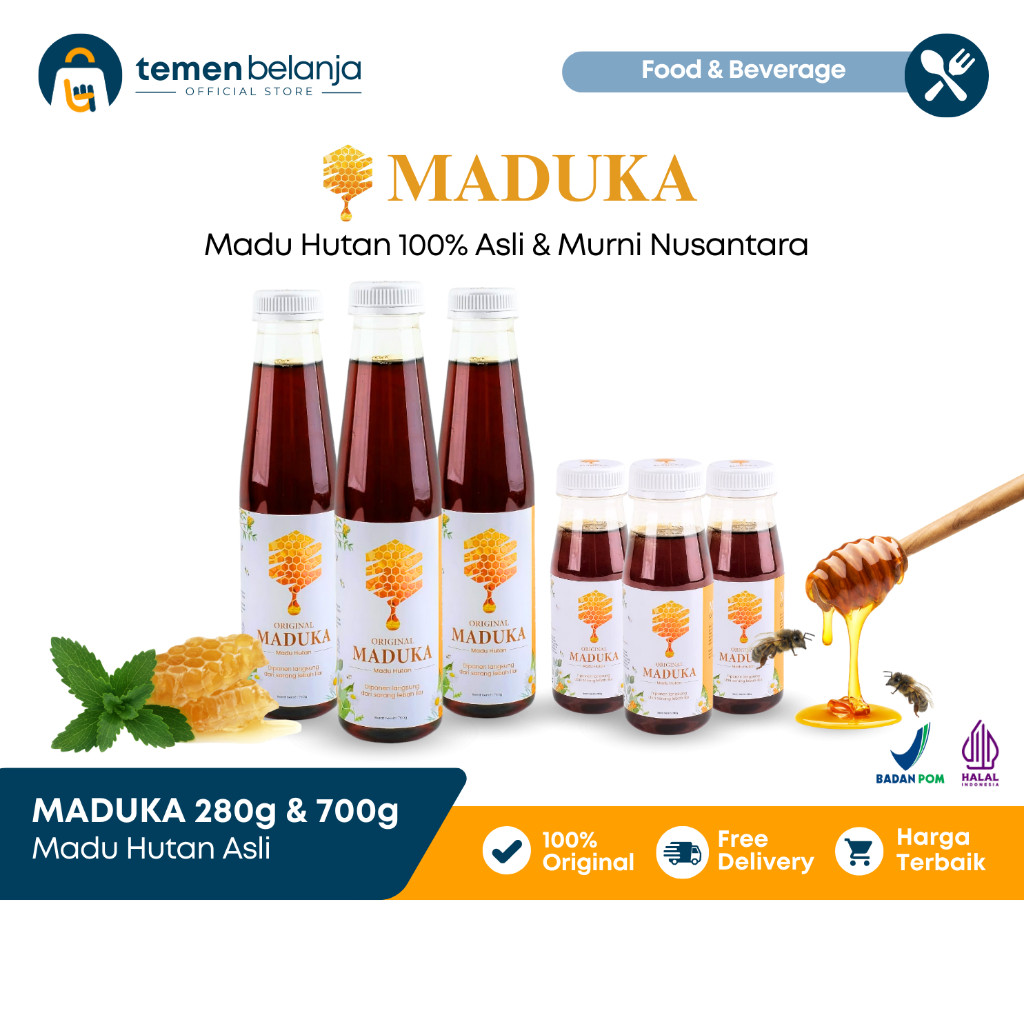 

Madu Murni MADUKA Madu Hutan Asli 100% Alami & Murni - Madu Lokal / Madu Hutan / Jaga Imun / Anti radang / Pengganti gula / Pemanis alami / selai roti / peningkat stamina / sumber energi / flu dan batuk / antioksidan