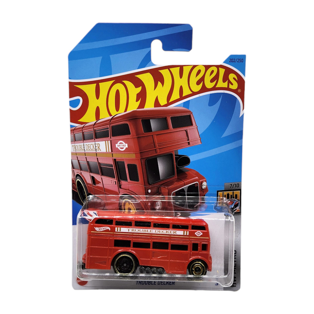 Hot Wheels Trouble Decker Merah London Bus - LM 2023