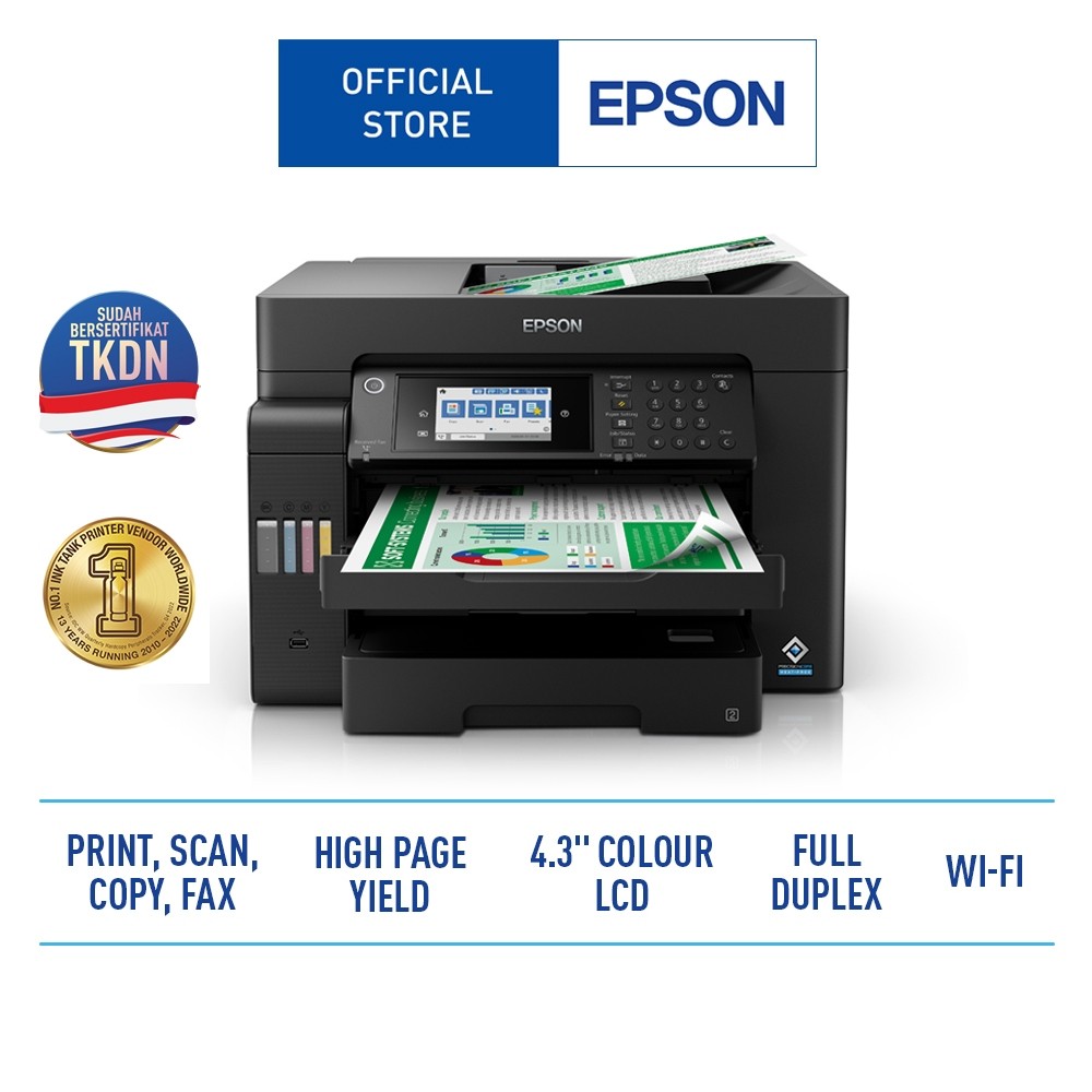 Epson Printer L15150 - A3+ Wi-Fi Duplex All-in-One Ink Tank Printer