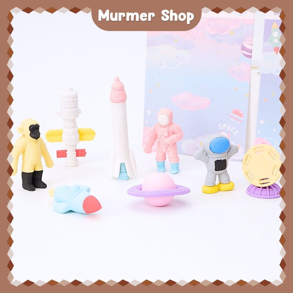 

Penghapus 3D Xiao Gu Dong Papan Astronot XGD-039 Miniatur Satelit Ufo Planet Roket Eraser Hapusan pensil pencil stip