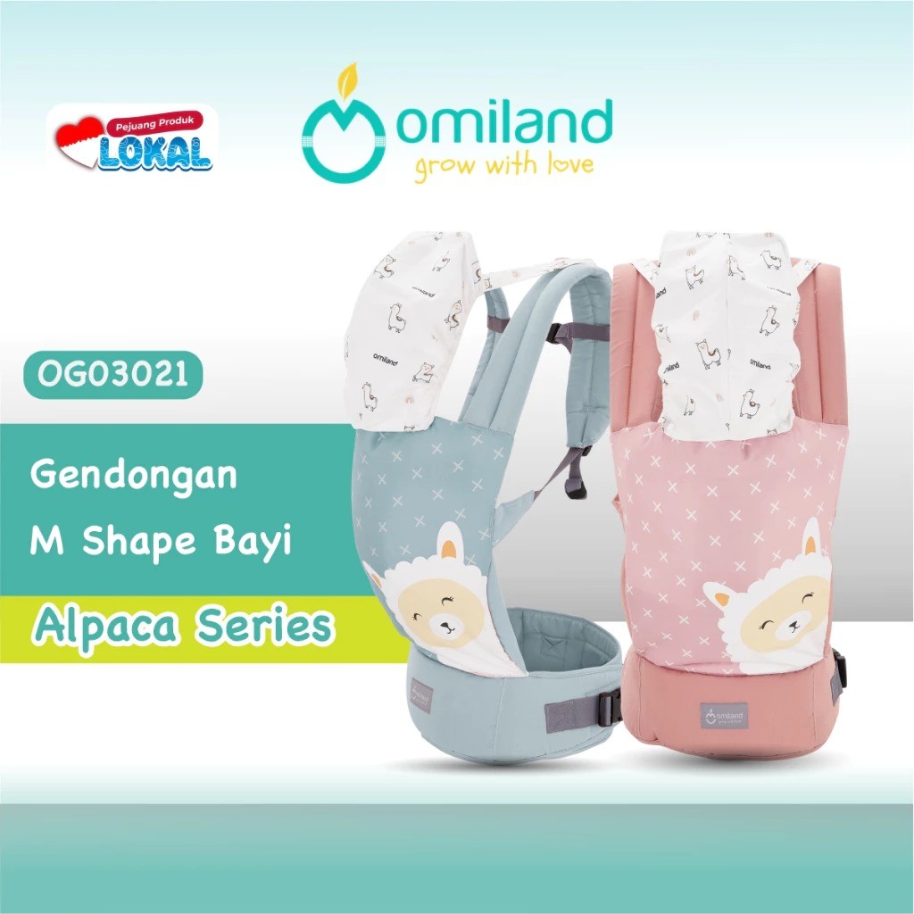 Omiland Gendongan Bayi Ransel Alpaca Series SSC M-Shape