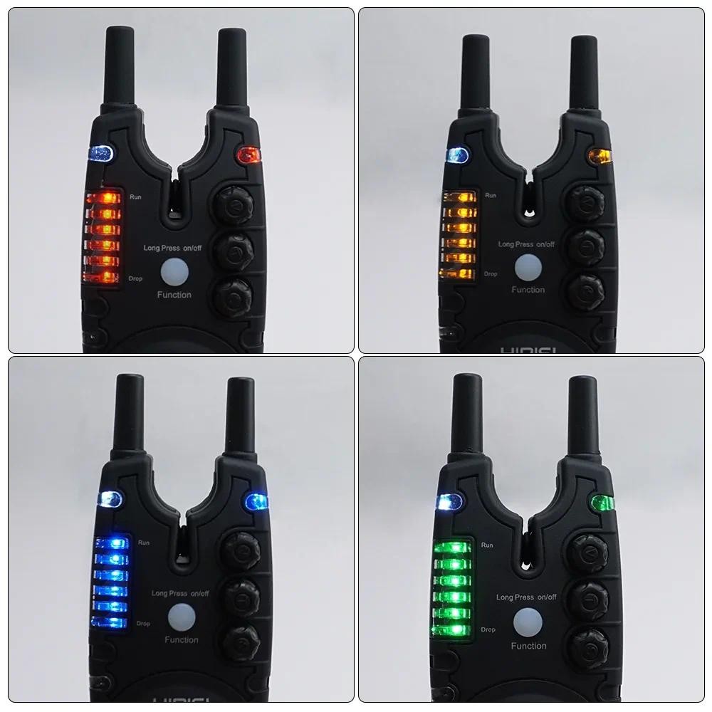 Hirisi Carp Fishing Alarm Set Wireless Bite Alarm 2 Way Remote Control Bite Indicator Fishing Access