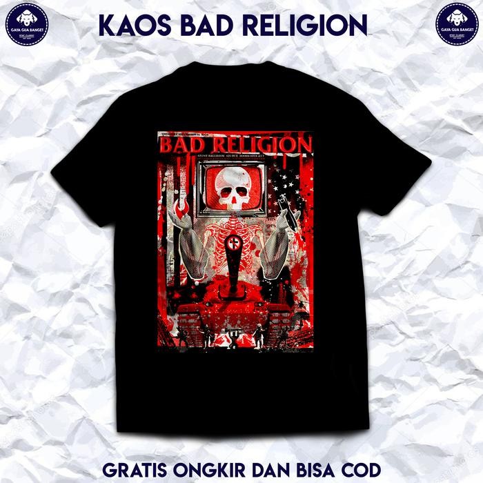 (COD) Kaos Bad Religion. T Shirt Band Punk Bad Religion Original. - S