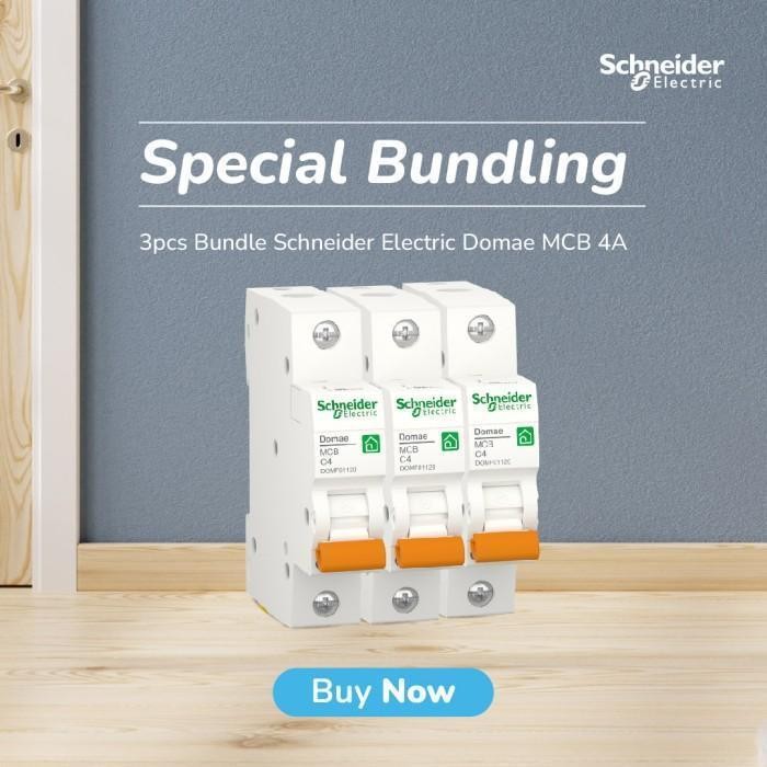 DISKON Bundle Schneider Electric Domae MCB 4A (3pcs) ORI