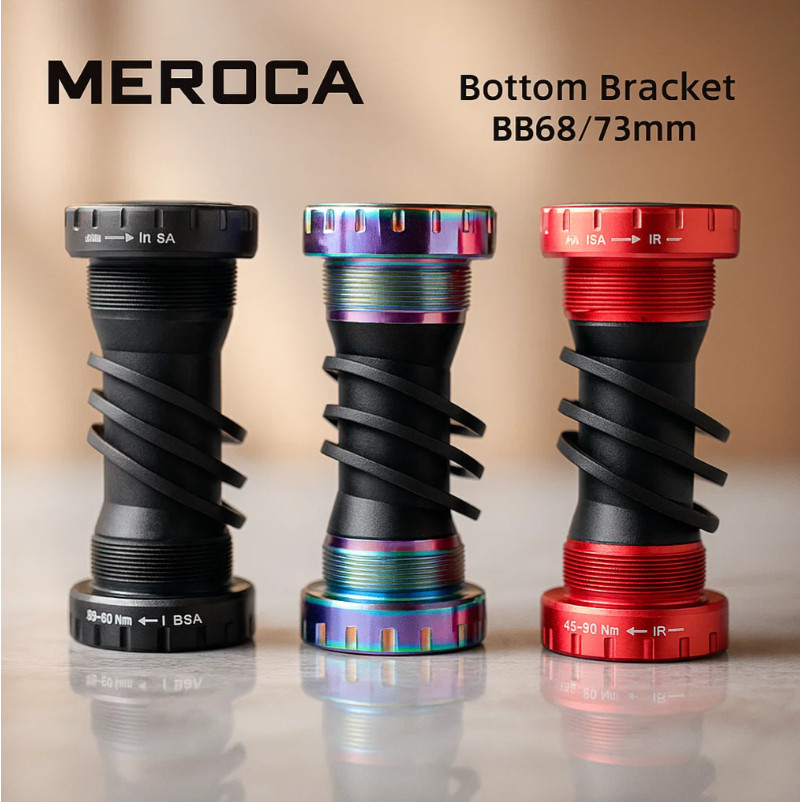 BB Bottom Bracket Hollowtech 2 HT2 BSA, Putaran Loncer (Non Ceramic), Kompatibel untuk Crank Shimano