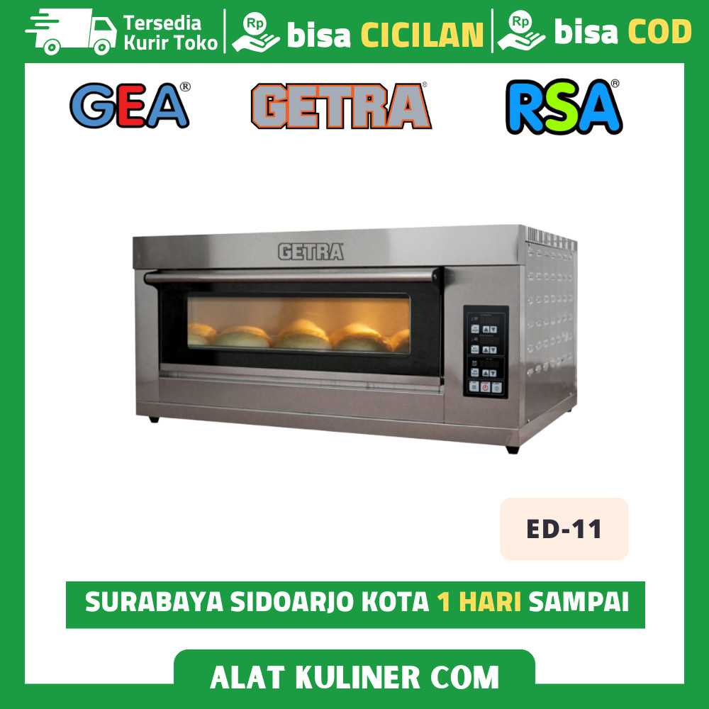 Baking Oven Roti Listrik Getra ED-11 Oven Listrik 1 deck 1 tray Garansi Resmi
