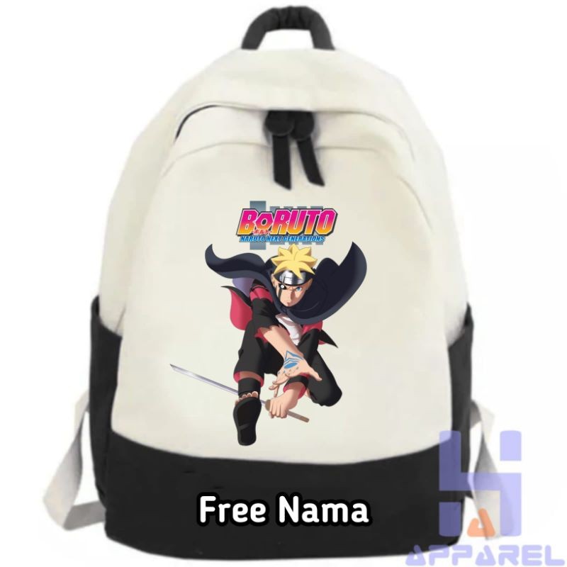 TAS RANSEL ANAK BORUTO NARUTO FREE NAMA - Tas Anak TERBARU