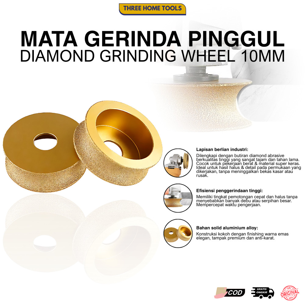 Mata Gerinda Pinggul 10mm - Mata Pinggul Granit Ukuran 10mm