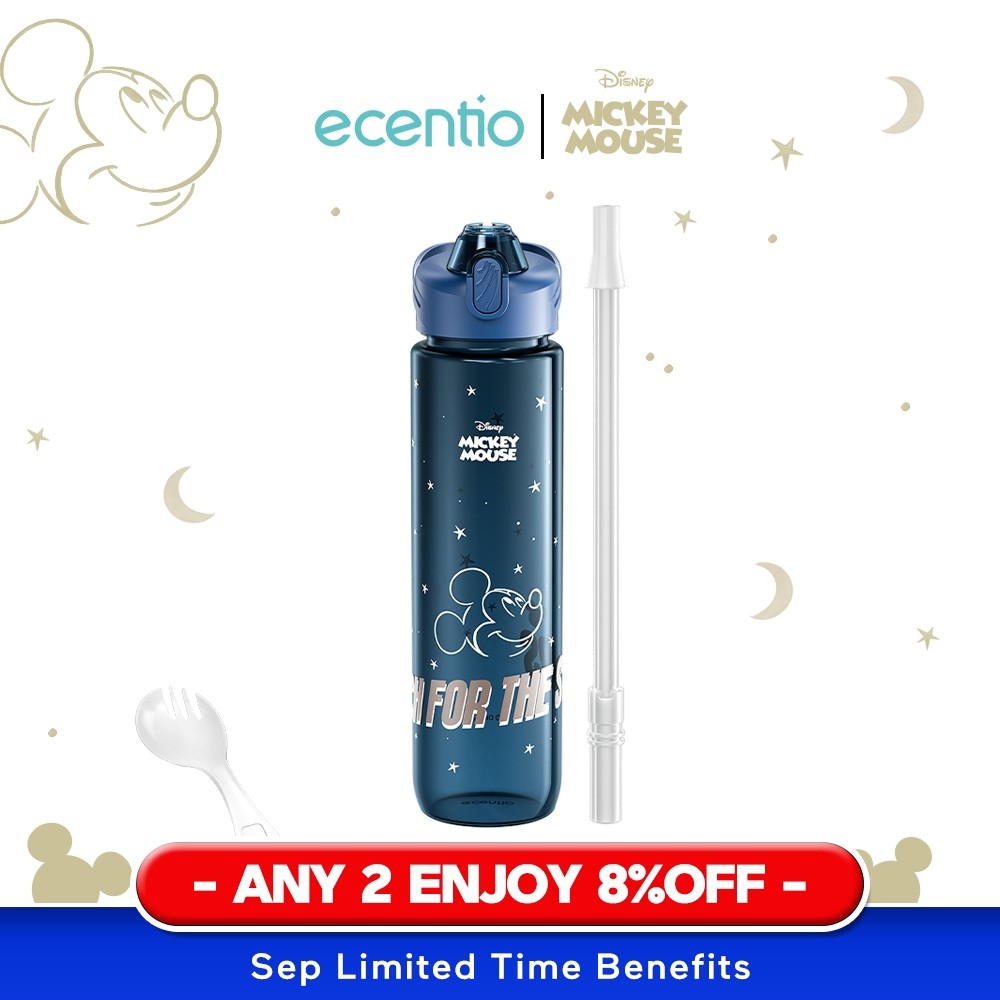 【Disney】ecentio & Mickey  botol minum anak laki laki Food Grade botol minum aesthetic BPA FREE Porta