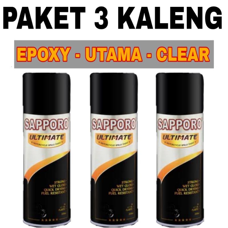 MotorPartindo B. PAKET 3 KALENG pilok pilox cat sapporo saporo ultimate paket 3 kaleng saporo M63 SU