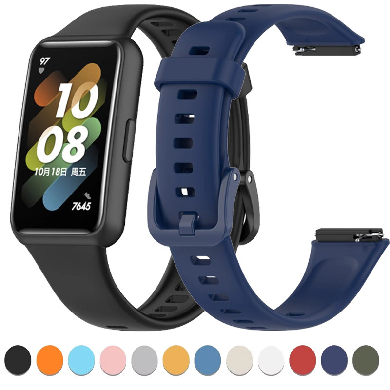 Soft Silicone wat- strap for Huawei Band 7 Original Comfortable bracelet replacement wristband Huawe