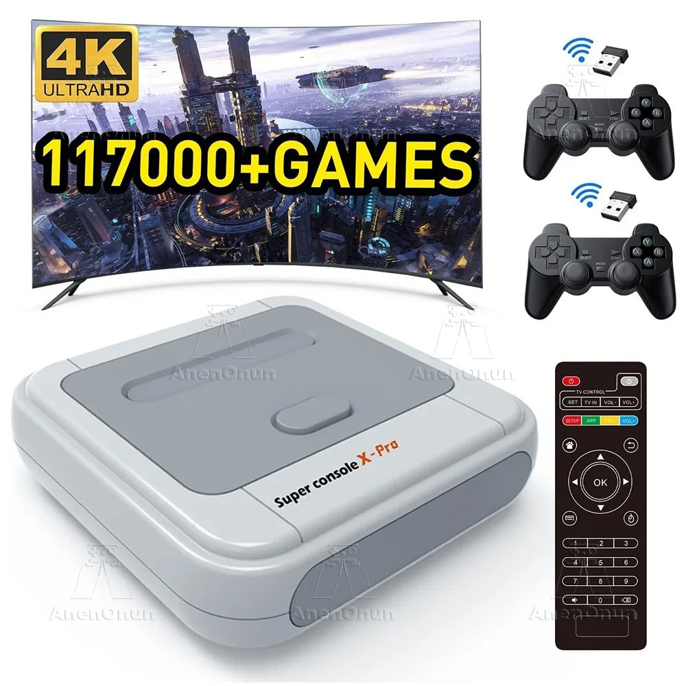 4K Video Game Console 117000 Game 70 Emulator Gamebox High Quality Android Smart TV Box High Perform