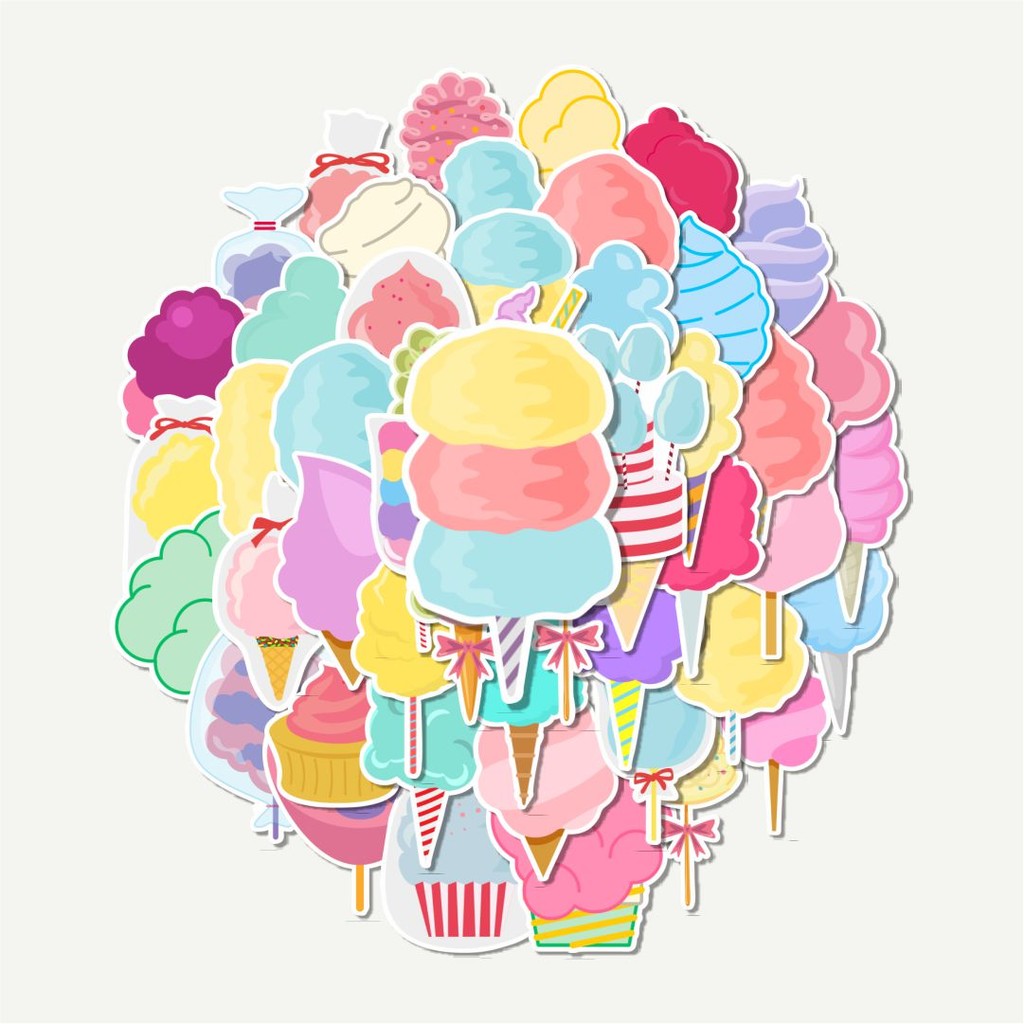 Sticker Pack CC2 - Cotton Candy V2 Cartoon | Sticker TUMBLR | Stiker LAPTOP KOPER HELM
