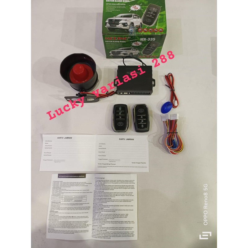 ALARM MOBIL UNIVERSAL REMOTE CONTROL MODEL FORTUNER VRZ