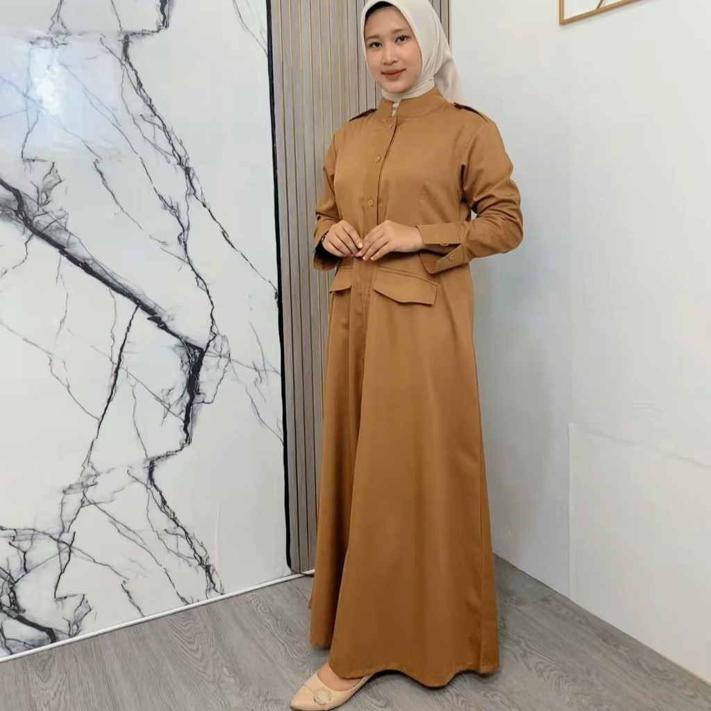 MCL label   - Baju PDH Wanita Full Kancing Seragam Kerja || Gamis Pemda|| PNS Seragam Kerja|| Baju P